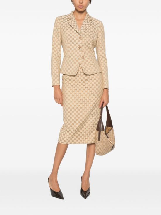 26FW 구찌 미디 스커트 871391 ZAVMM2902 BEIGE - GUCCI