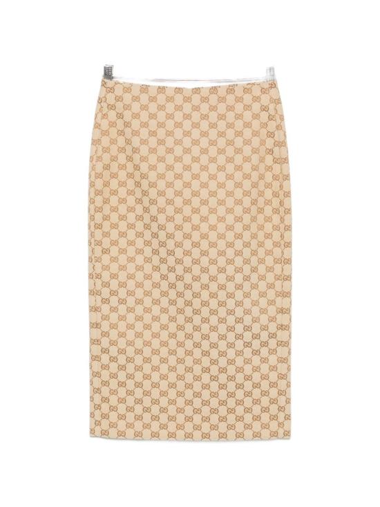 26FW 구찌 미디 스커트 871391 ZAVMM2902 BEIGE
