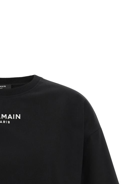 26FW 발망 폴로 티셔츠 BA340313BM BLACK - BALMAIN