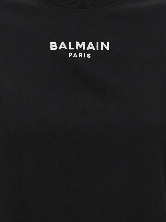 26FW 발망 폴로 티셔츠 BA340313BM BLACK - BALMAIN