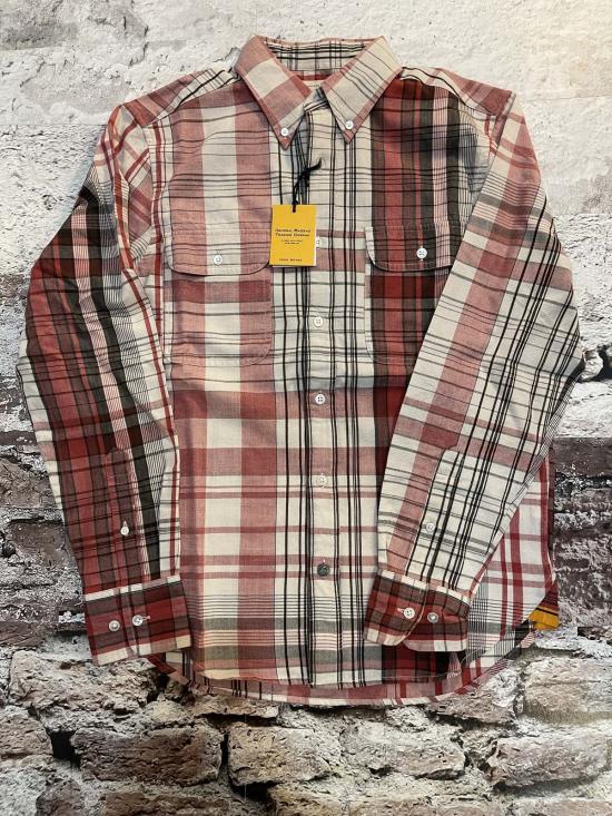  Original Madras Trading Company 셔츠 오리지널 마드라스 트레이딩 컴퍼니 트윈 플랩 포켓  레드/체크