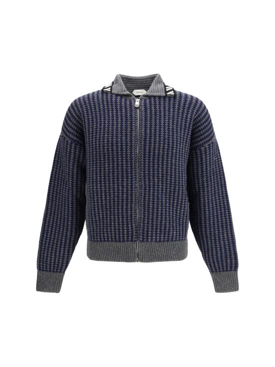 26FW 베르사체 집업 니트 10265451A19052 2E1B0 GREY