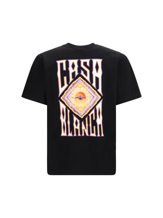 26FW 카사블랑카 반팔 티셔츠 MAW26JTS00115 BLACK - CASABLANCA