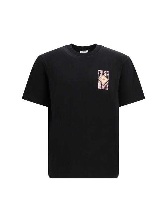 26FW 카사블랑카 반팔 티셔츠 MAW26JTS00115 BLACK
