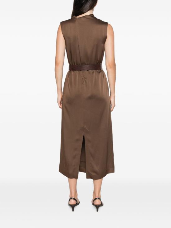 26FW 브루넬로 쿠치넬리 롱 원피스 M0H38A5519 C9812 BROWN - BRUNELLO CUCINELLI