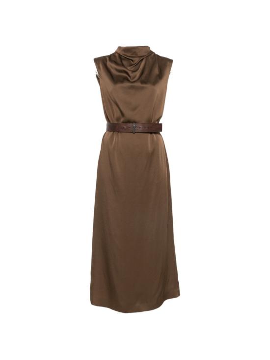 26FW 브루넬로 쿠치넬리 롱 원피스 M0H38A5519 C9812 BROWN