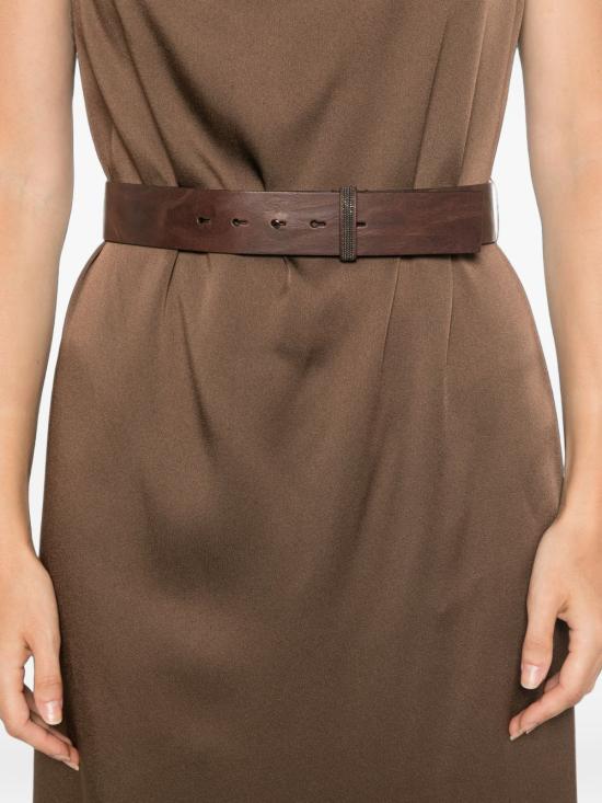 26FW 브루넬로 쿠치넬리 롱 원피스 M0H38A5519 C9812 BROWN - BRUNELLO CUCINELLI