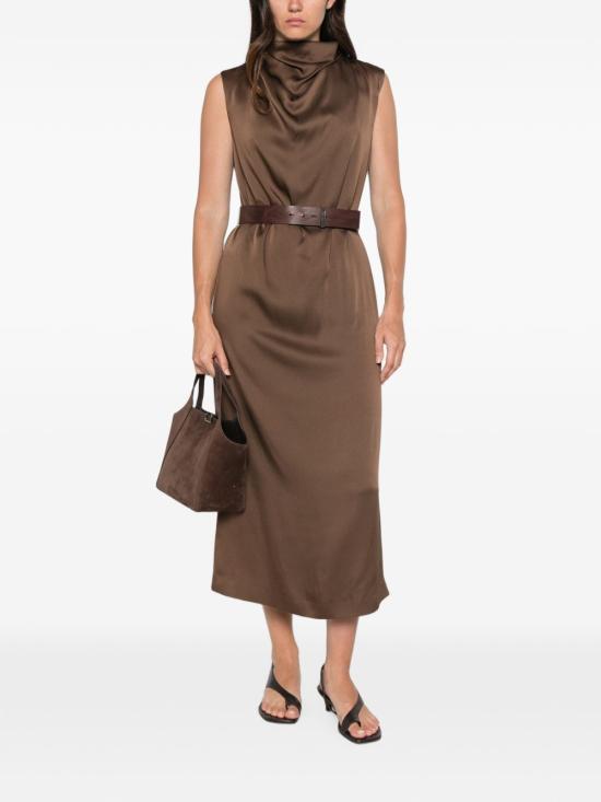 26FW 브루넬로 쿠치넬리 롱 원피스 M0H38A5519 C9812 BROWN - BRUNELLO CUCINELLI