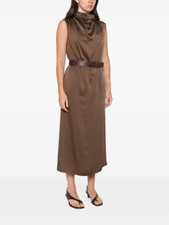 26FW 브루넬로 쿠치넬리 롱 원피스 M0H38A5519 C9812 BROWN - BRUNELLO CUCINELLI