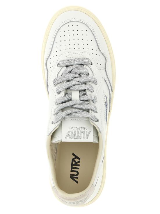 26FW 오트리 메달리스트 로우 레더 스니커즈 AULWSW03 Gray - AUTRY