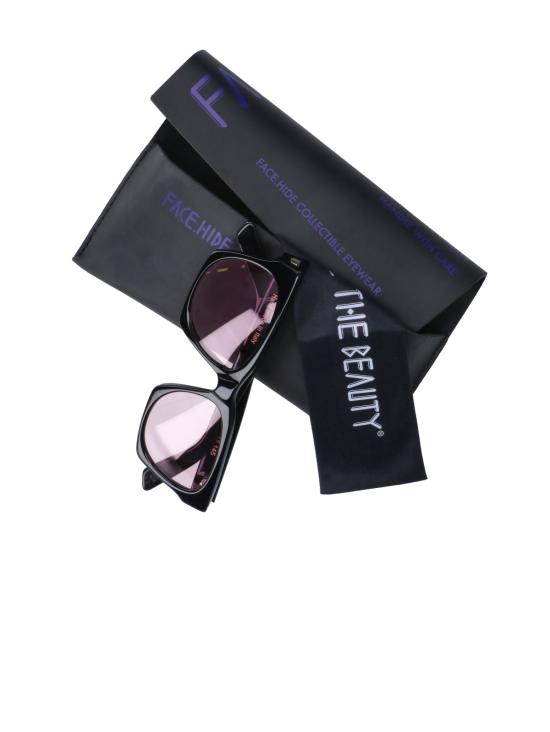  페이스 하이드 선글라스 NUMERO 0 NERO FOTOCROMATICA ROSA Black - FACE HIDE