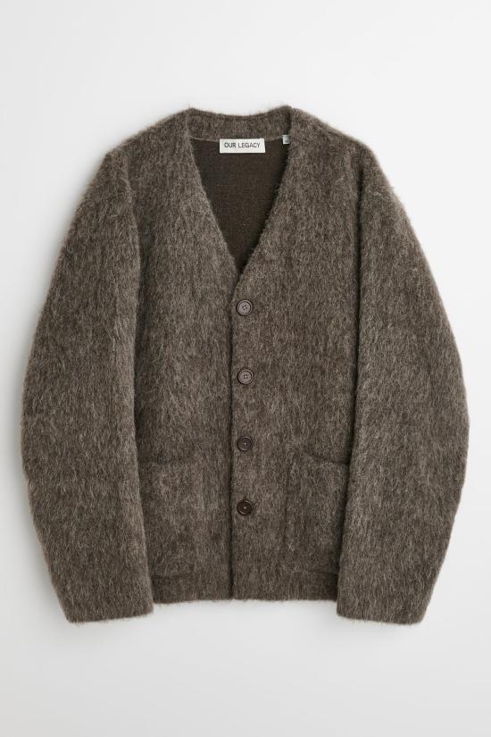 26FW 아워레가시 가디건 몰 그레이 헤어리 울 M2266CM MOLE GREY DOM