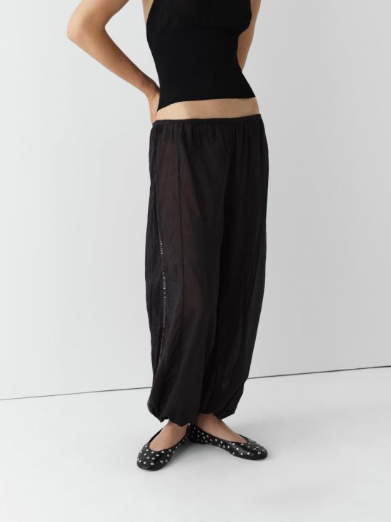 26SS 기마구아스 가죽 팬츠 ANGEL TROUSERS BLACK DOM - GIMAGUAS