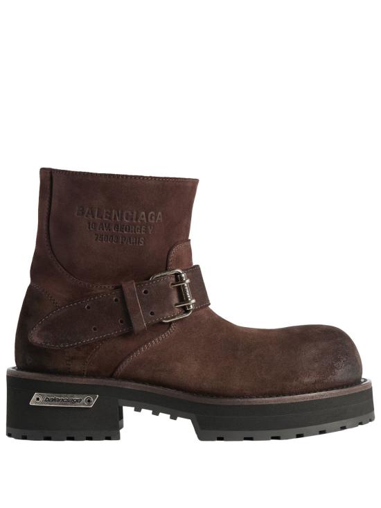 26FW 발렌시아가 부츠 873435 WCB43 2981 L ESPRESSO AG SILVER
