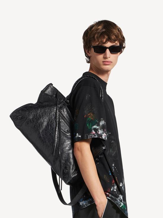 26FW 발렌시아가 르 시티 백 라지 865765 2ACME 1000 BLACK - BALENCIAGA