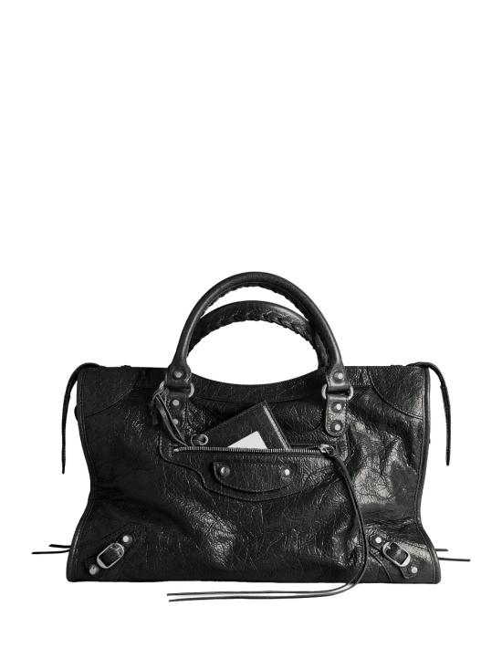 26FW 발렌시아가 르 시티 백 미디움 865760 2ACLR 1000 BLACK