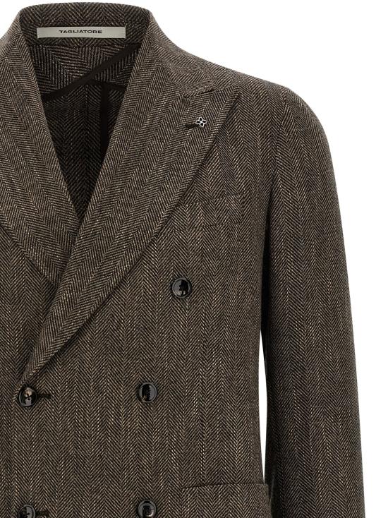 26FW 딸리아토레 수트 자켓 몬테카를로 블레이저 브라운 - TAGLIATORE