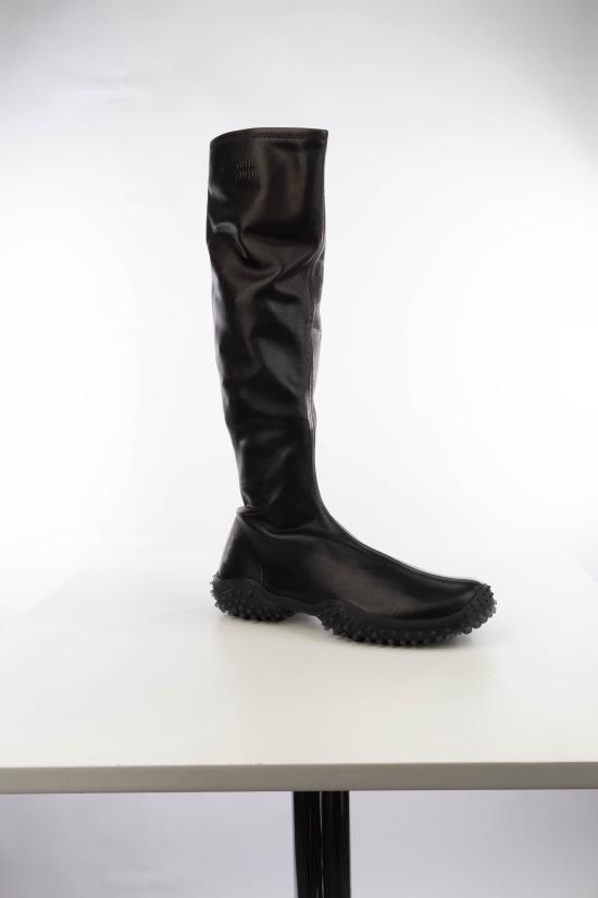 26FW 미우미우 스트레치 나파 레더 부츠 5W805EFA045L68 F0002 NERO - MIU MIU