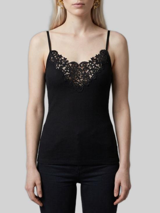 26FW 생로랑 반팔 티셔츠 876791 BLACK