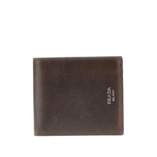 26FW 프라다 앤티크 가죽 반지갑 2MO5132ZQ6 Brown