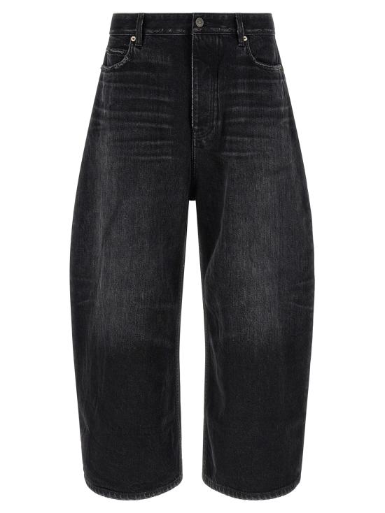26FW 발렌시아가 커브드 데님 진 A001TUTUW541000 Black