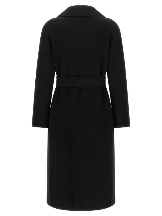 26FW 막스마라 스튜디오 트렌치 코트 2626016021600007 Black - MAX MARA STUDIO