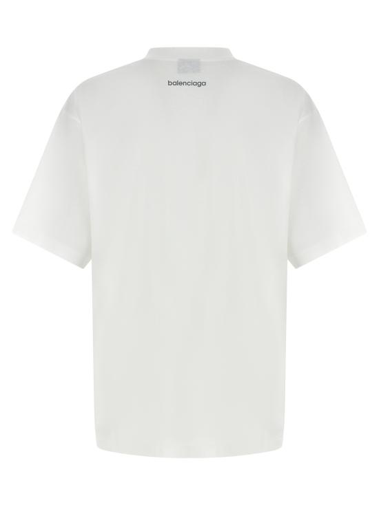 26FW 발렌시아가 바디스 미디움 핏 티셔츠 바디스 미디움 핏 티셔츠 764235TUVO79000 White - BALENCIAGA