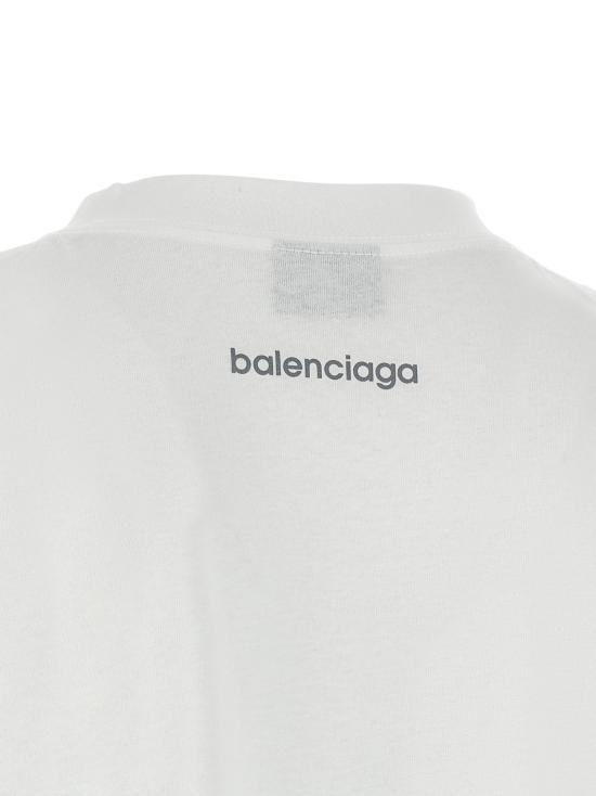 26FW 발렌시아가 바디스 미디움 핏 티셔츠 바디스 미디움 핏 티셔츠 764235TUVO79000 White - BALENCIAGA