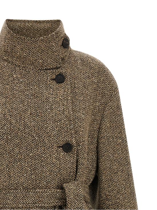 26FW 브루넬로 쿠치넬리 트렌치 코트 MG5669766C005 Brown - BRUNELLO CUCINELLI