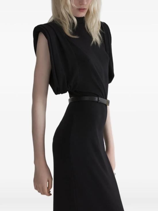 26FW 뮈글러 미디 원피스 26F1RO18731038 1999 Black - MUGLER