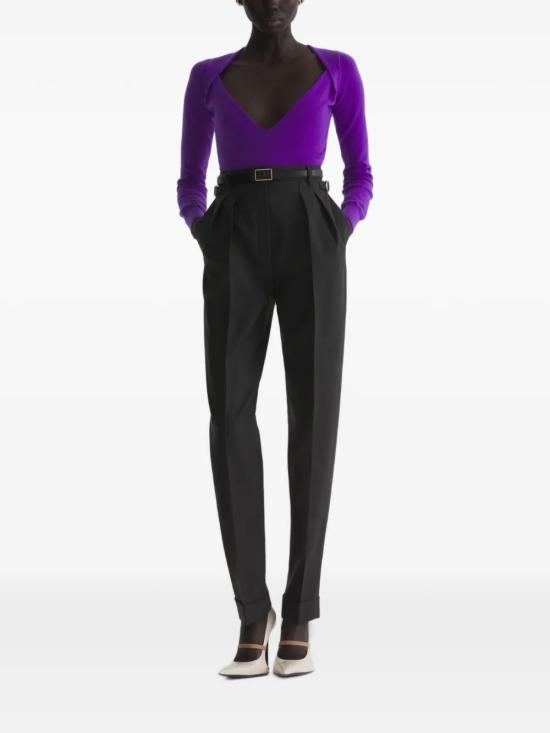 26FW 뮈글러 긴팔 티셔츠 26F2TO09101144 6056 Purple - MUGLER