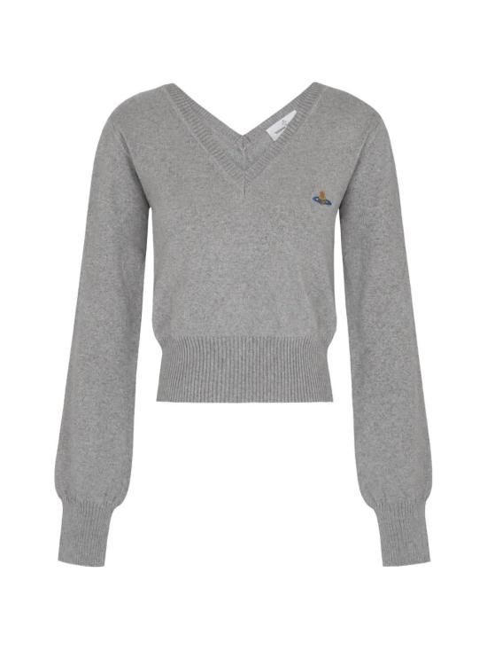 26FW 비비안웨스트우드 스웨터 1803007NY001V P001 DARK GREY MELANGE