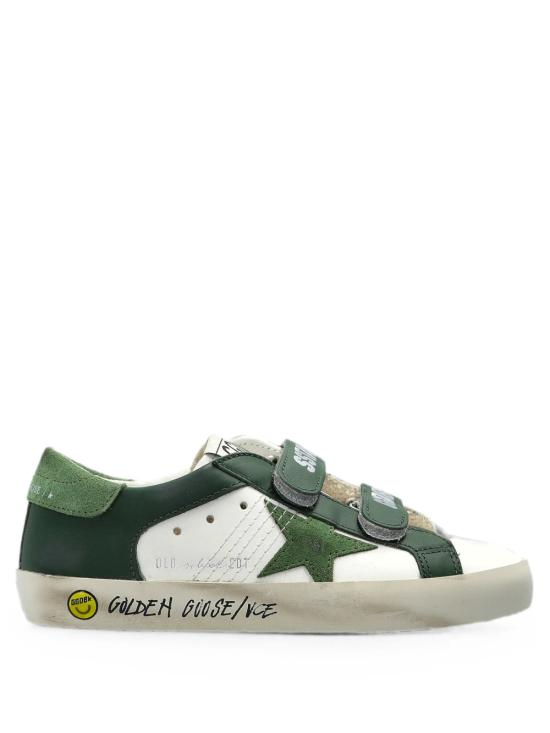 26FW [키즈] 골든구스 스니커즈 GYF00143 F008663 10502 WHITE GREEN - GOLDEN GOOSE
