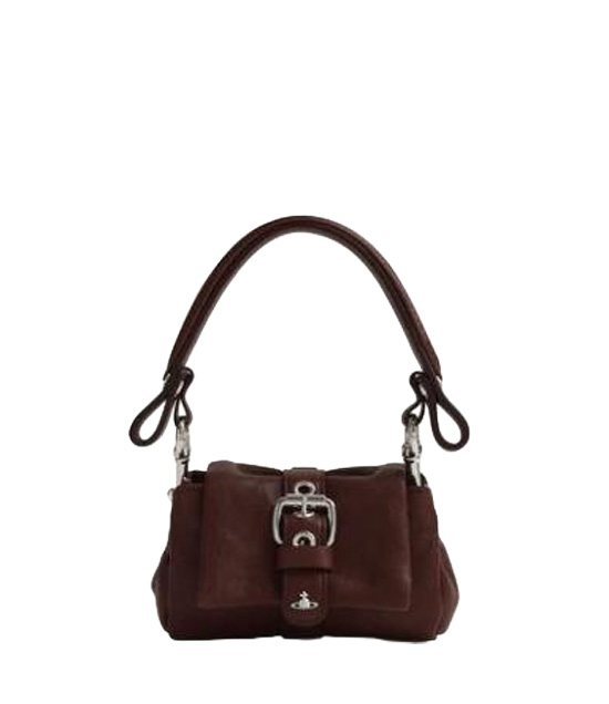 26FW 비비안웨스트우드 헤이즐 트레저 체크 백 참 헤이즐 트레저 체크 백 참 8212000KWL00BX D405 CHESTNUT