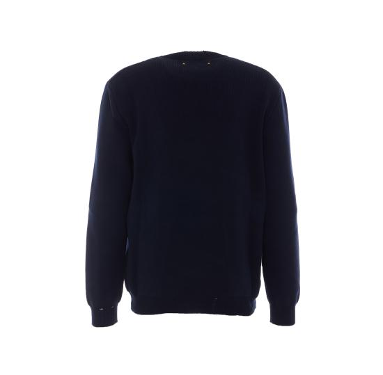 26FW 골든구스 코튼 라운드넥 스웨터 GMP00839 P00066250486 BLUE - GOLDEN GOOSE