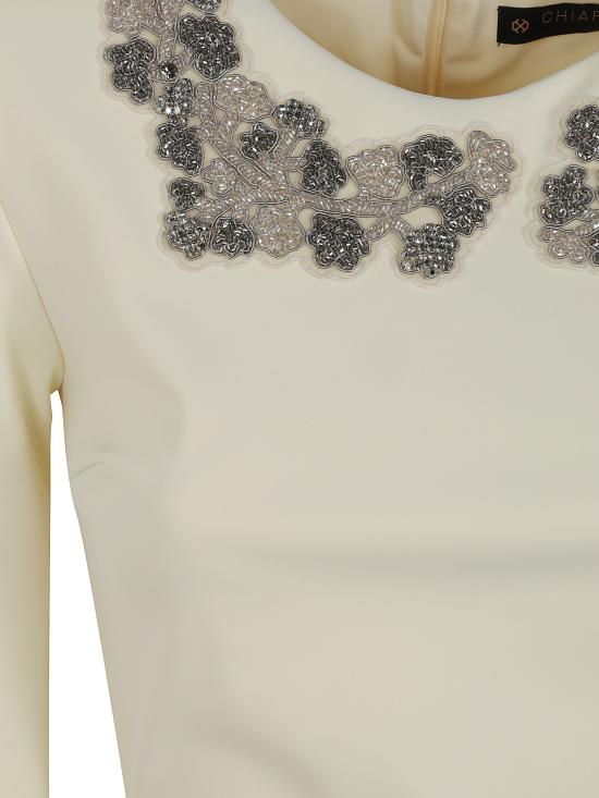 26FW 키아라보니 미디 원피스 ABMSHIRERC AMIIZP BS 68148 IVORY - CHIARA BONI