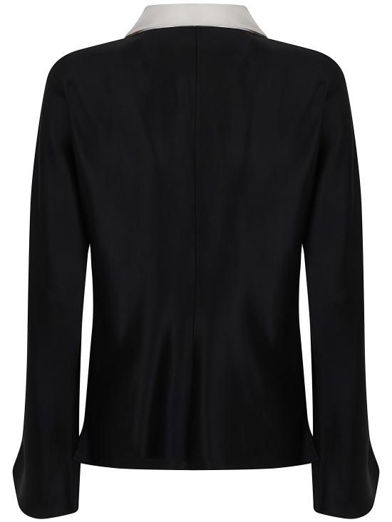 26FW 로에 탑 421 20 116 001308 BLACK - ROHE