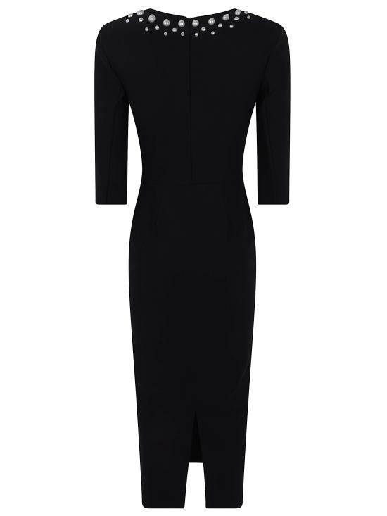 26FW 키아라보니 미디 원피스 ABMSHIREBRMZP BS 37 BLACK - CHIARA BONI