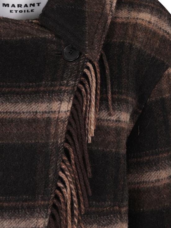 26FW 이자벨마랑에뚜왈 코트 26AMA0571FA D3D01E BKKI BLACK KHAKI - ISABEL MARANT ETOILE