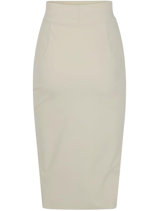 26FW 키아라보니 미디 스커트 GOLUMI19ES B 099 68148 IVORY - CHIARA BONI