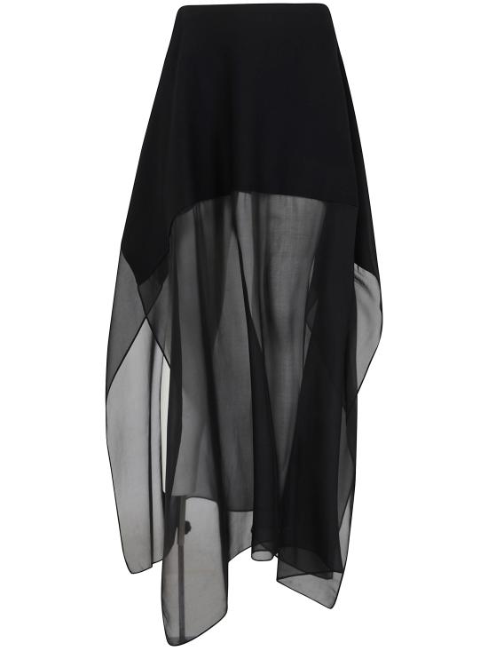 26FW 스포트막스 롱 스커트 2622306013600 004 BLACK