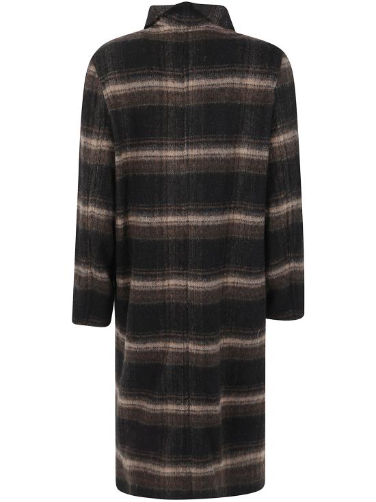 26FW 이자벨마랑에뚜왈 코트 26AMA0555FA D3D01E BKKI BLACK KHAKI - ISABEL MARANT ETOILE