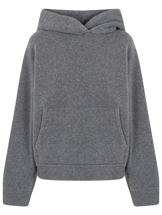 26FW 로에 후드 티셔츠 421 23 330 021300 DARK GREY MELANGE