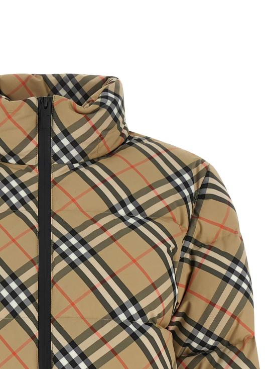 26FW 버버리 패딩 앰블사이드 체크  재킷 베이지 - BURBERRY