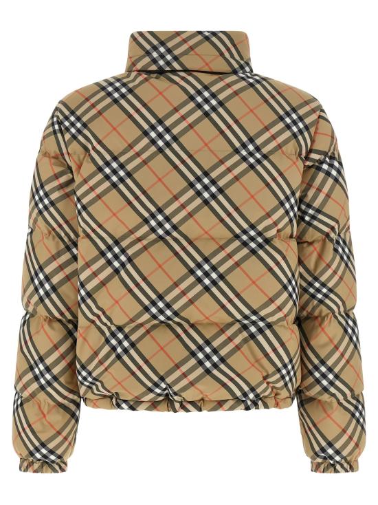 26FW 버버리 패딩 앰블사이드 체크  재킷 베이지 - BURBERRY