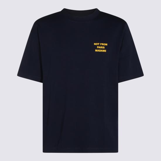 26FW 드롤드무슈 반팔 티셔츠 PERMTS203 CO002NY NAVY