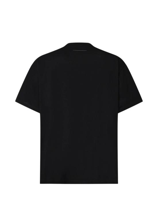 26FW MM6 메종마르지엘라 반팔 티셔츠 SH2GC0051 M20048 900 BLACK DOM - MM6 MAISON MARGIELA