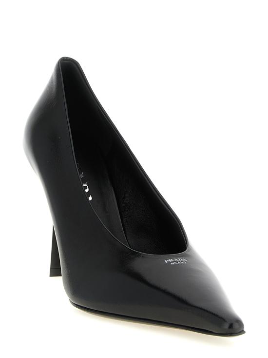 26FW 프라다 브러시드 레더 펌프스 1I685OF09054PF0002 Black - PRADA