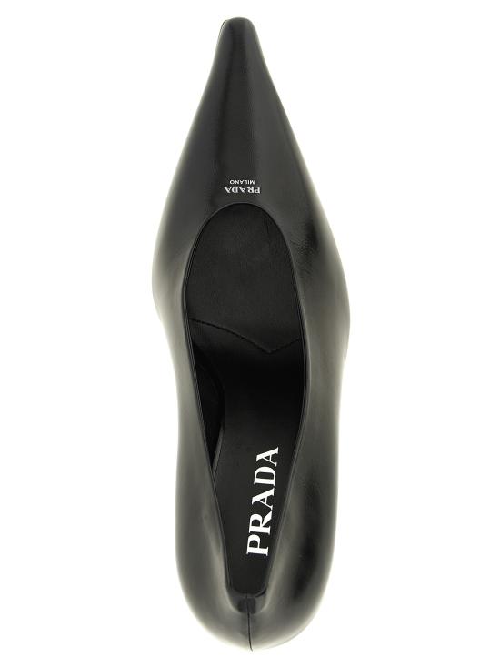 26FW 프라다 브러시드 레더 펌프스 1I685OF09054PF0002 Black - PRADA