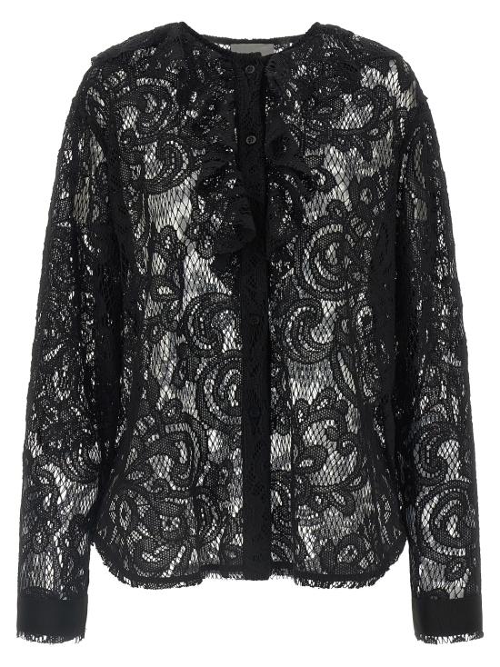 26FW 누드 블라우스 1103W2625609 Black